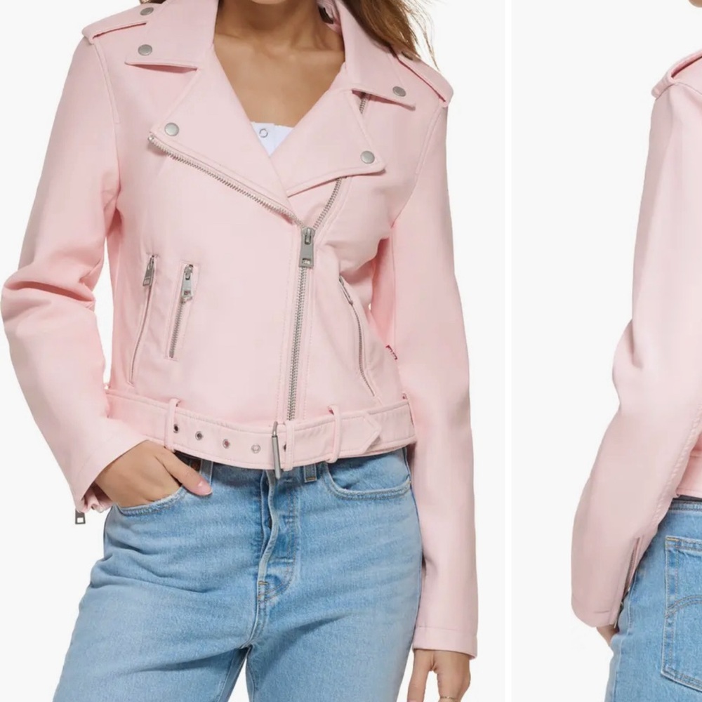 Levi’s Faux Leather Fashion Belted Moto Jacket